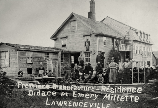 Première usine de Millette et fils dans les années 1870
