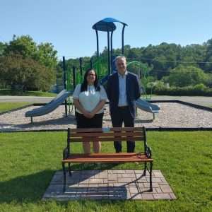 Amélie Tremblay et Dominic Gagnon - inauguration parc Kingsbury 2026