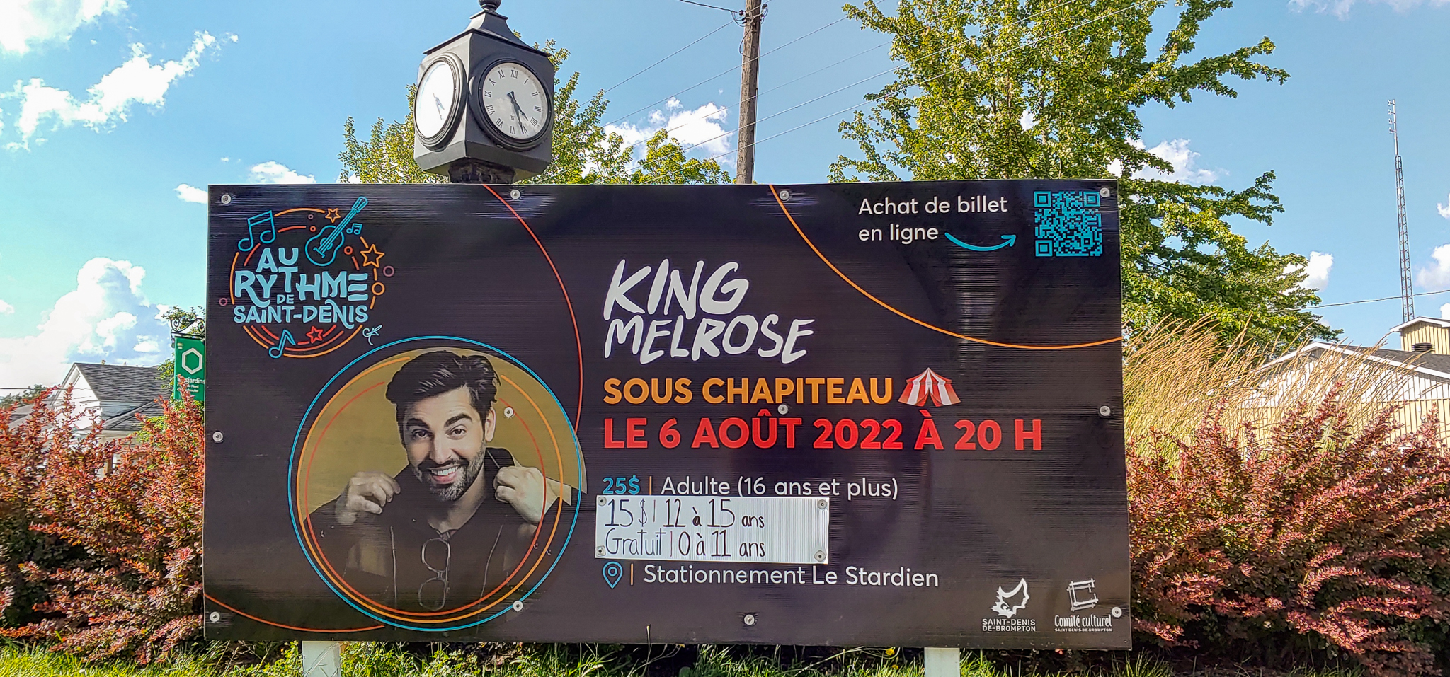 Affiche de King Melrose à Saint-Denis-de-Brompton
