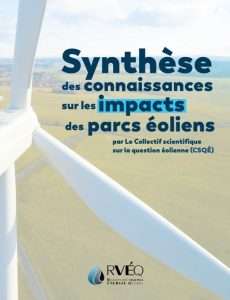 Document Synthèse des connaissances sur les impacts des parcs éoliens