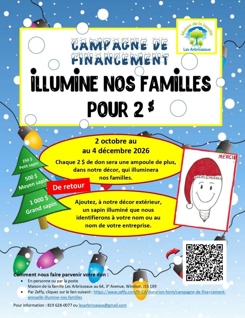 Affiche sur la campagne de financement