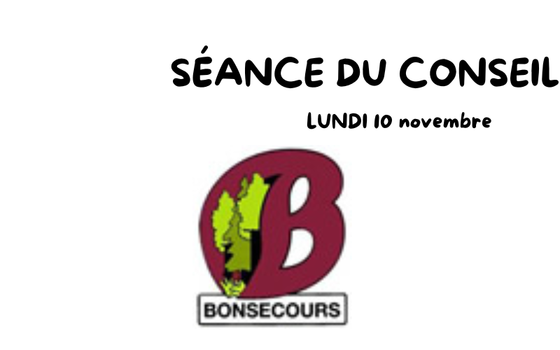 Séance du conseil à Bonsecours