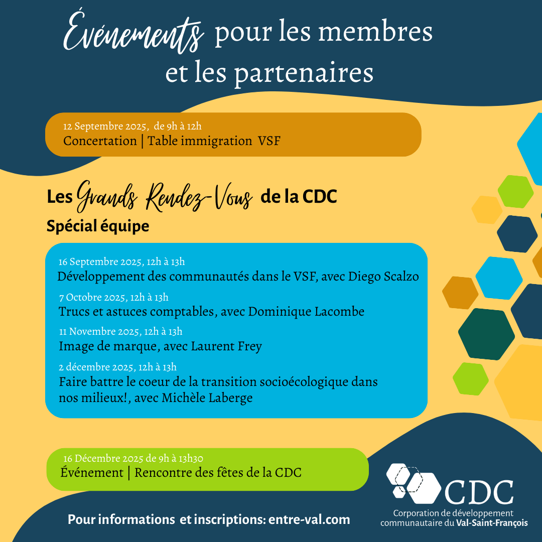 Activités de la CDC : Trucs et astuces comptables avec Dominique Lacombe