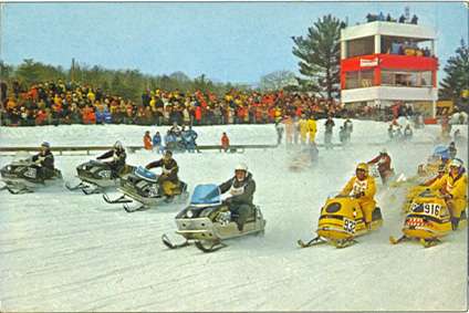 Course de ski-doo
