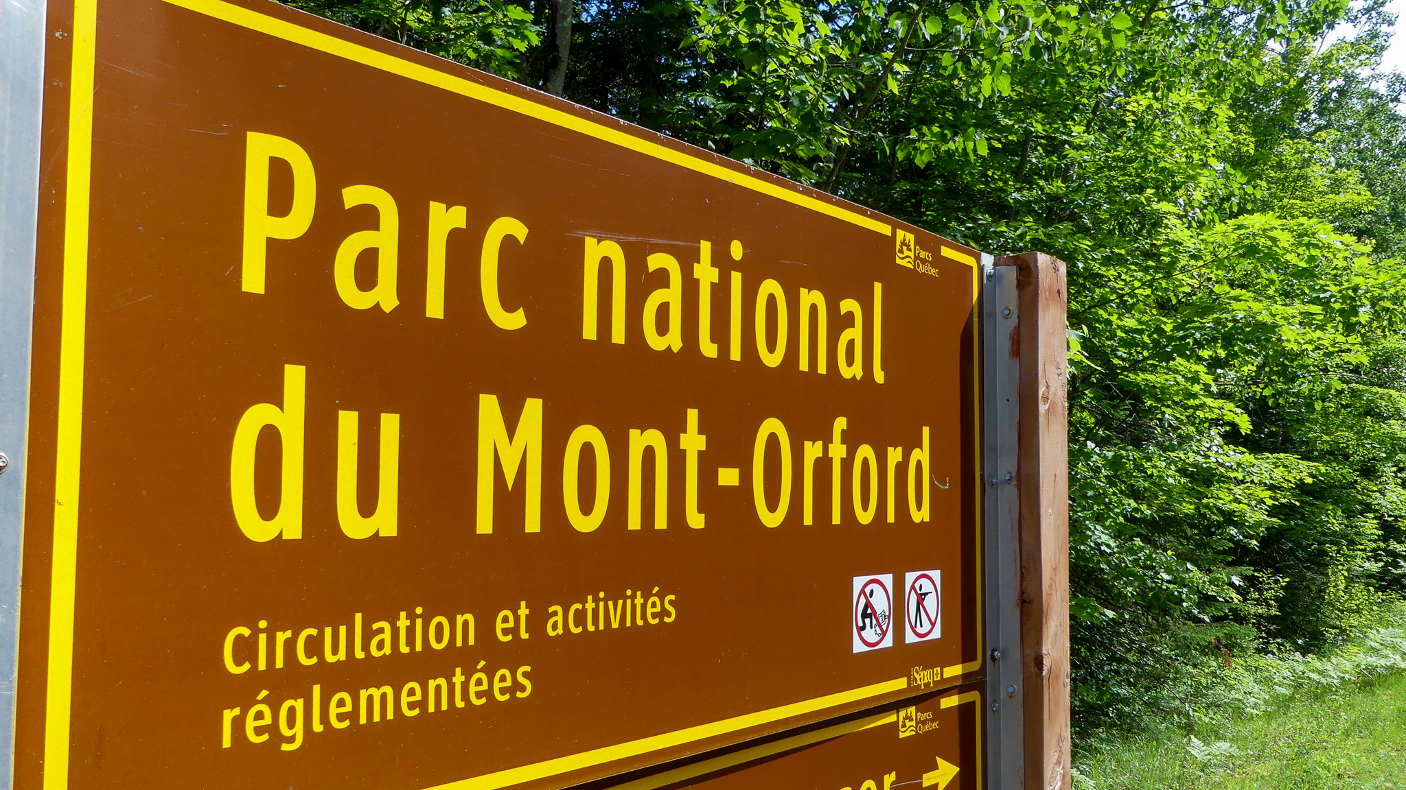Enseigne Parc national Mont-Orford