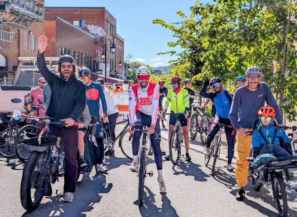 Fëte du vélo : photo de cyclistes