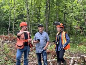 Marcel Leboeuf - tournage capsule vidéo Groupements forestiers Québec