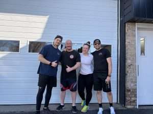 pompiers de Valcourt qui participent au Relais des pompiers 2026