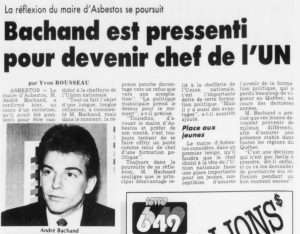 Bachand Union nationale 1987