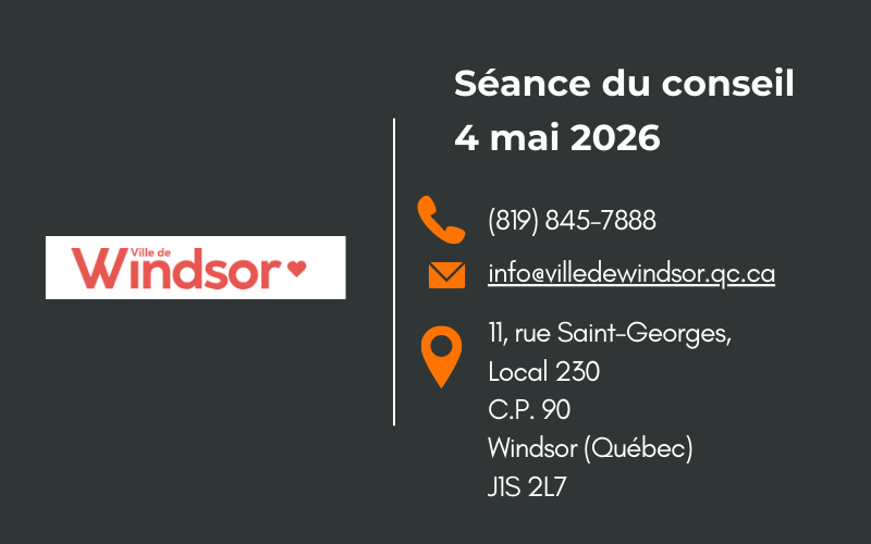 Ville de Windsor&nbsp;: séance du conseil