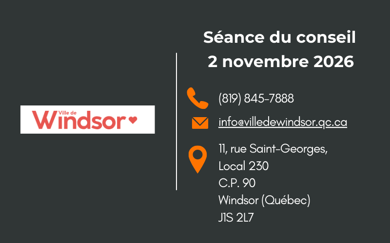 Ville de Windsor&nbsp;: séance du conseil