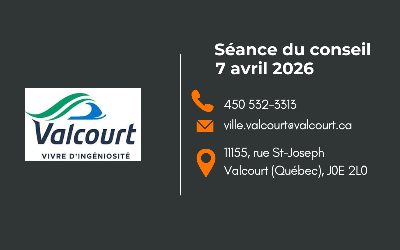 Ville de Valcourt&nbsp;: séance du conseil