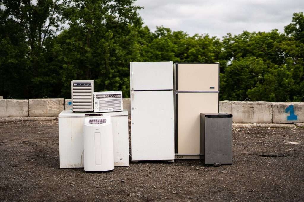 Photo de vieux réfrégirateurs