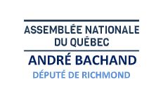Logo André Bachand Bonification du financement pour le CDC 