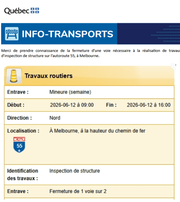 Travaux routiers